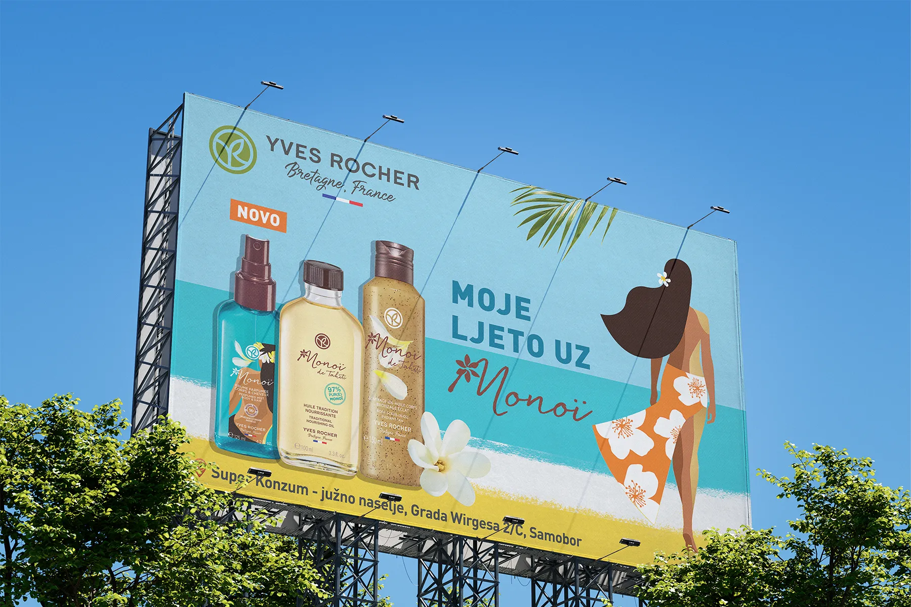 Dizajn Jumbo plakata za Yves Rocher